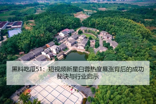 黑料吃瓜51：短视频新星白蓉热度暴涨背后的成功秘诀与行业启示
